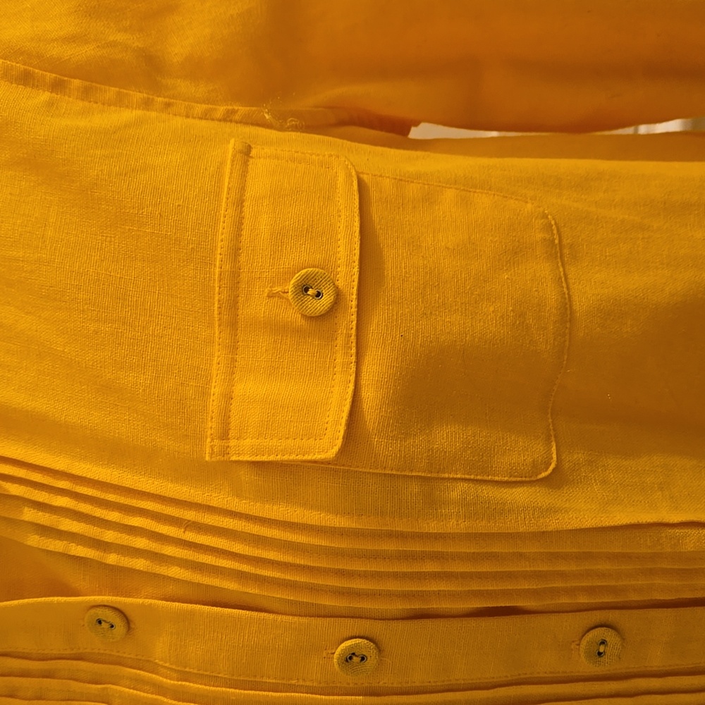 Studuo Works Bright Yellow Button -Down Shirt Sz … - image 2
